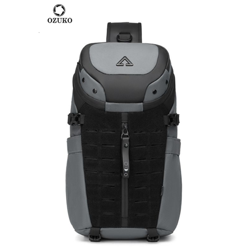Travel Accessories Men - Мужская водонепроницаемая сумка-слинг Ozuko с USB-портом,