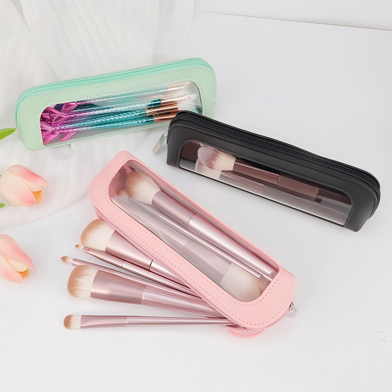 Travel Accessories Toiletries - Маленькая прозрачная косметичка из искусственной кожи