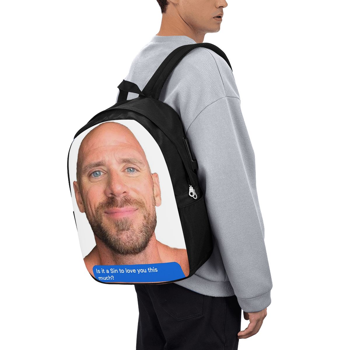 Travel Accessories Men - Рюкзак Johnny Sins Flirty Text Bubble,