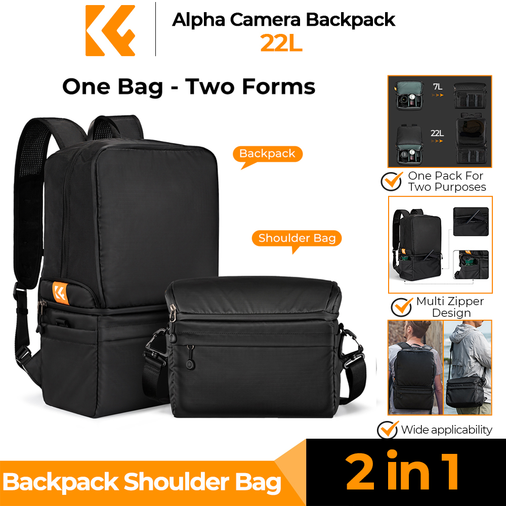 Camera Bag Travel - Рюкзак для фотоаппарата K&F CONCEPT 22L,