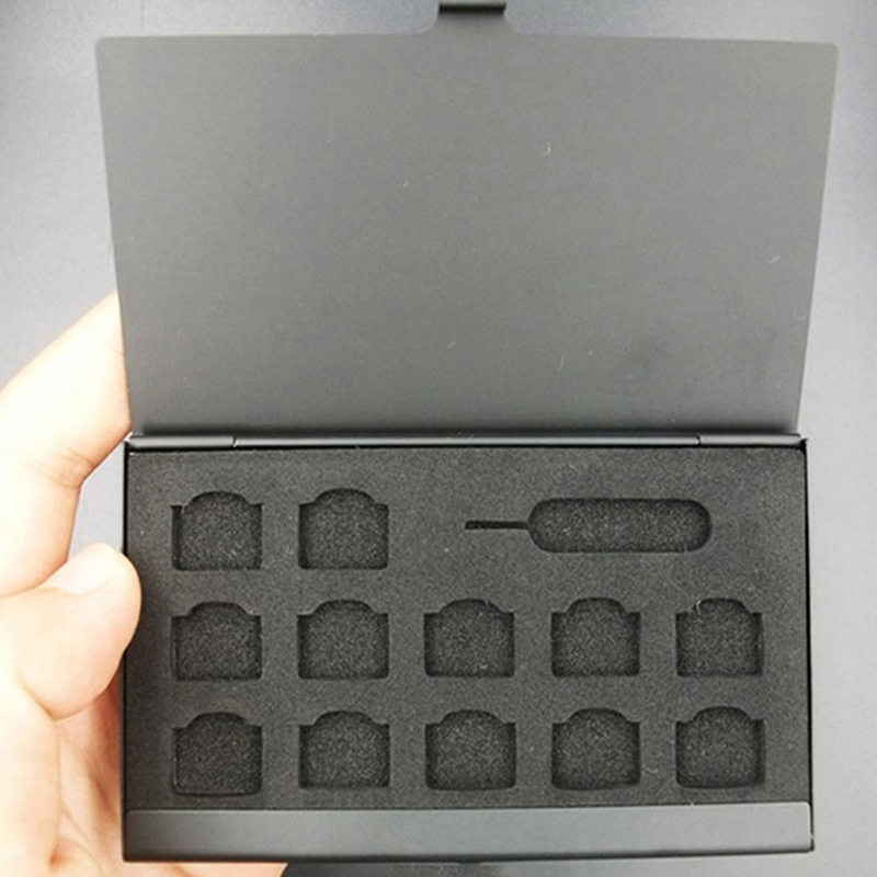 Sim Card Holder Case - Новый портативный алюминиевый футляр-держатель для SIM-карт