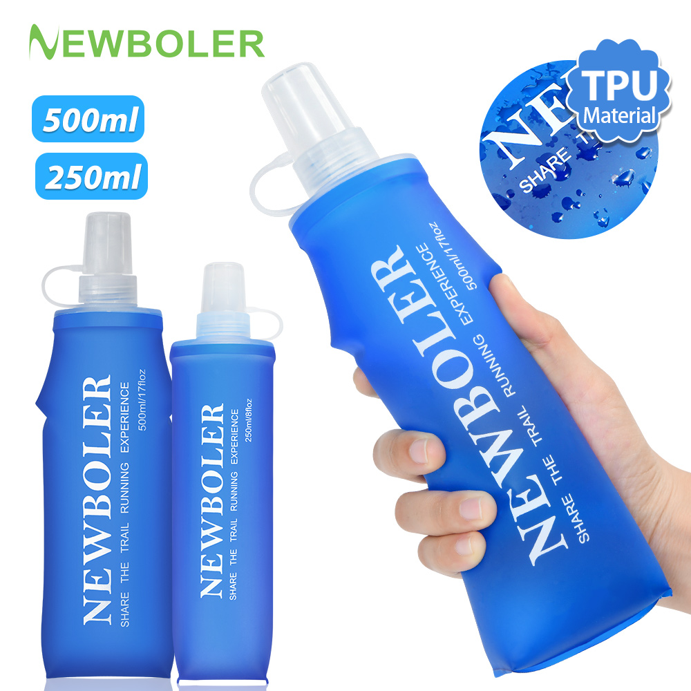 Water Bottle Collapsible - NEWBOLER 250 мл/500 мл складная силиконовая