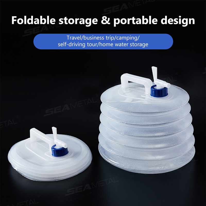 Складное ведро SEAMETAL 5-15 л – обзор и цена Water Bottle Collapsible