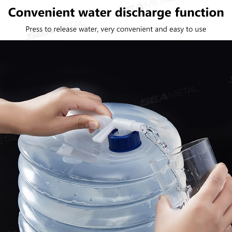 Складное ведро SEAMETAL 5-15 л – обзор и цена Water Bottle Collapsible