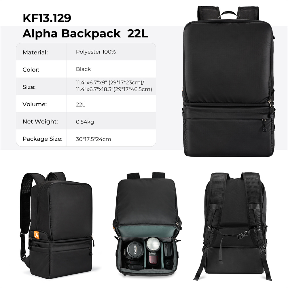 Рюкзак для фотоаппарата K&F CO – обзор и цена Camera Bag Travel