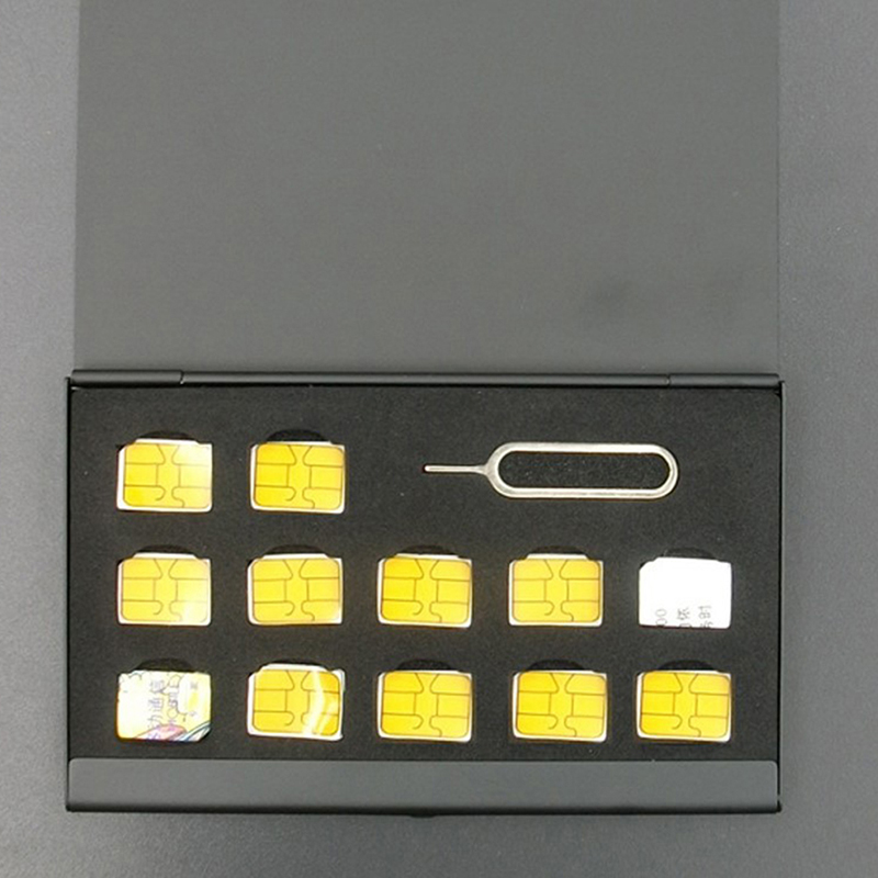 Новый портативный алюминиевый  – обзор и цена Sim Card Holder Case