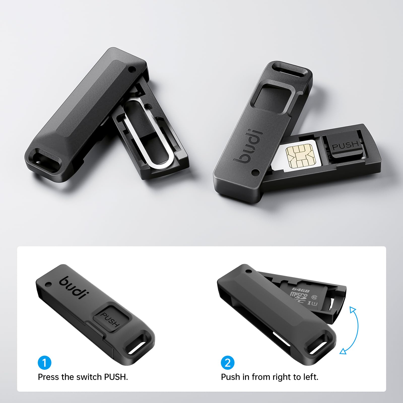 Универсальный стальной ключ-вы – обзор и цена Sim Card Holder Case